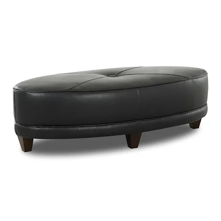 Jayden Contemporary Oval Ottoman